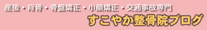 すこやか整骨院ブログ | 矯正治療・産後の骨盤矯正・交通事故治療・美容整体
